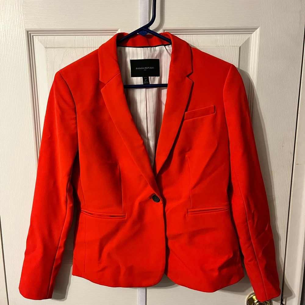 Women’s Banana Republic orange blazer
